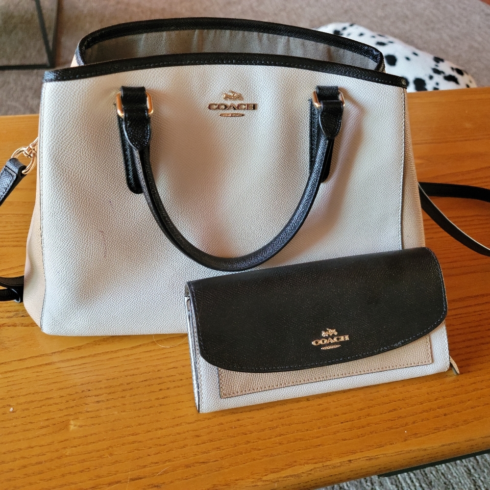 Coach bag and wallet